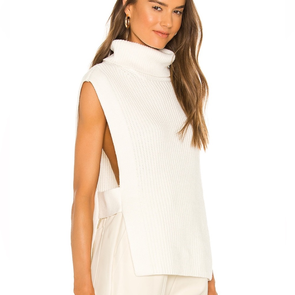 Collin turtleneck pullover in ivory (from Revolve)
